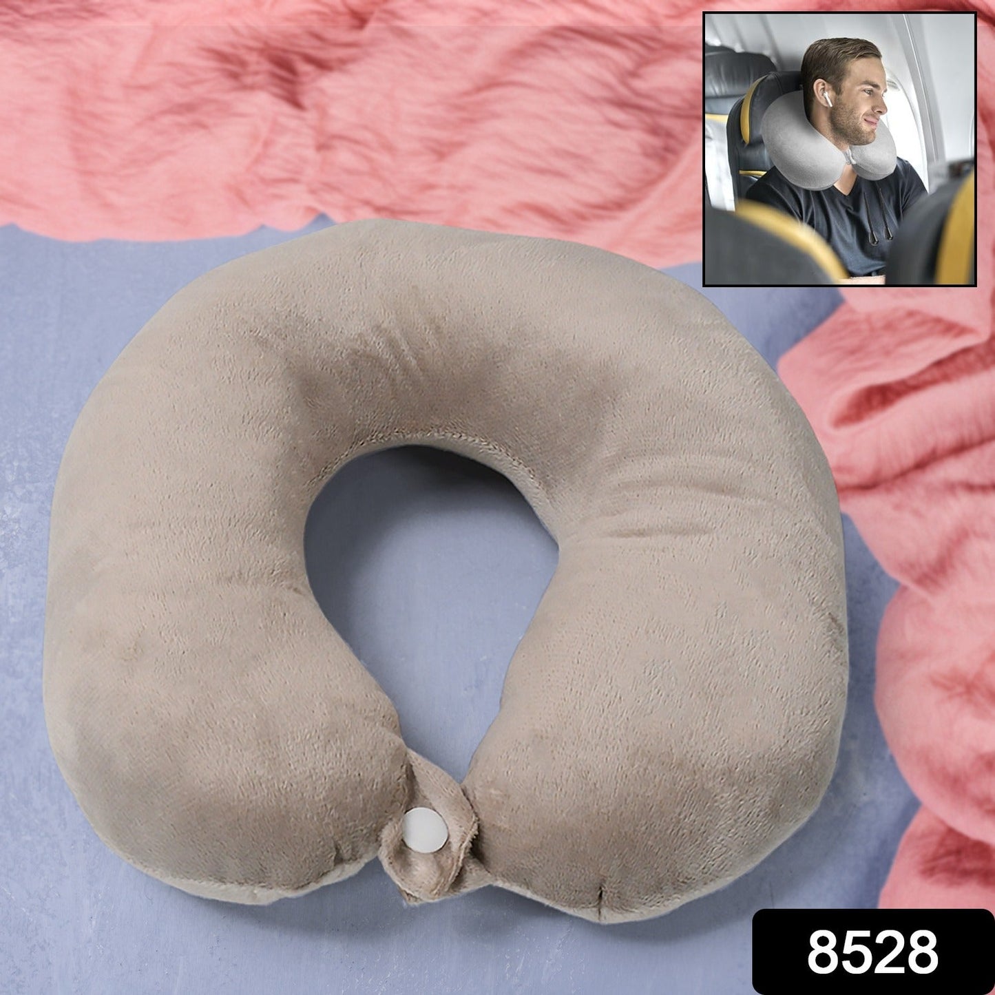 Soft Neck Pillow for Car, Home, Airplane Travel, Travel Neck Pillow for Sleeping & Travel Essentials for Neck RestÃ‚Â Multipurpose Comfortable Head Rest Neck Holder Pillow (1 Pc)