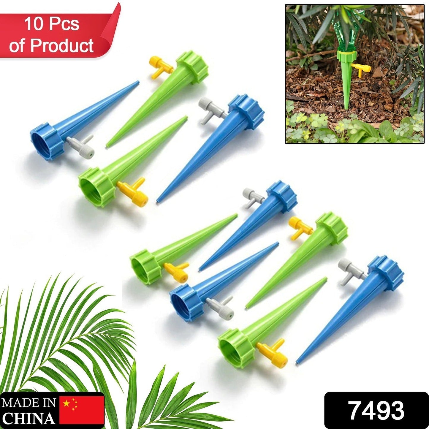 Adjustable Plant Watering Spikes Ã¢â‚¬â€œ Slow Release Dripper Valve