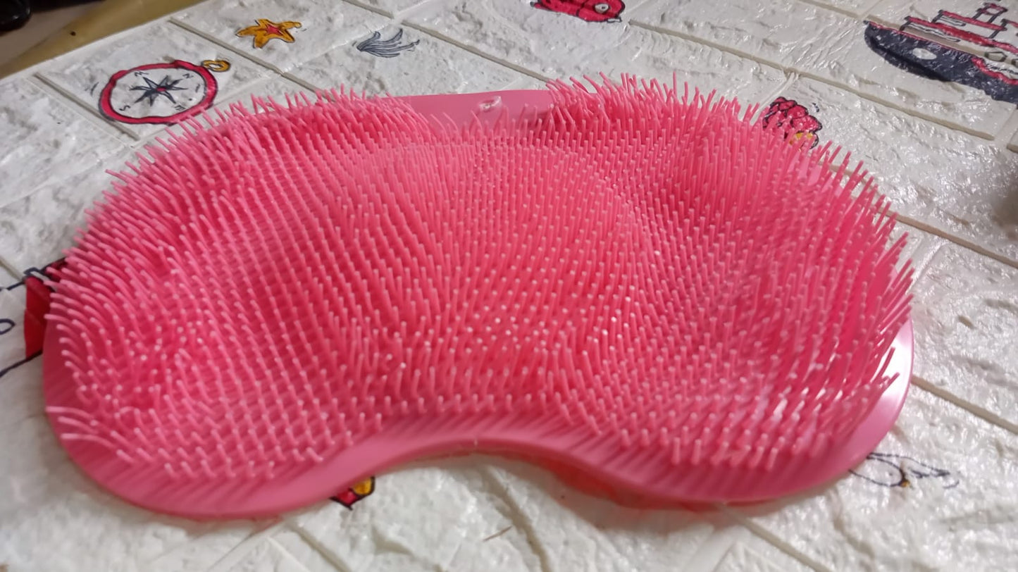 Silicone Bath Massage Cushion Ã¢â‚¬â€œ Suction Cup Exfoliating Foot Scrubber & Mat