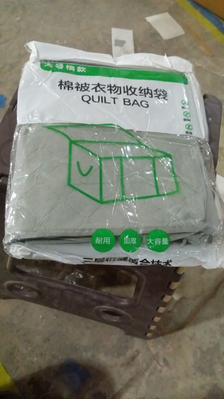 Foldable Closet Organizer Clear Window with Sturdy Zipper, Storage Bag (53Ãƒâ€”42Ãƒâ€”40 Cm / 1 Pc)