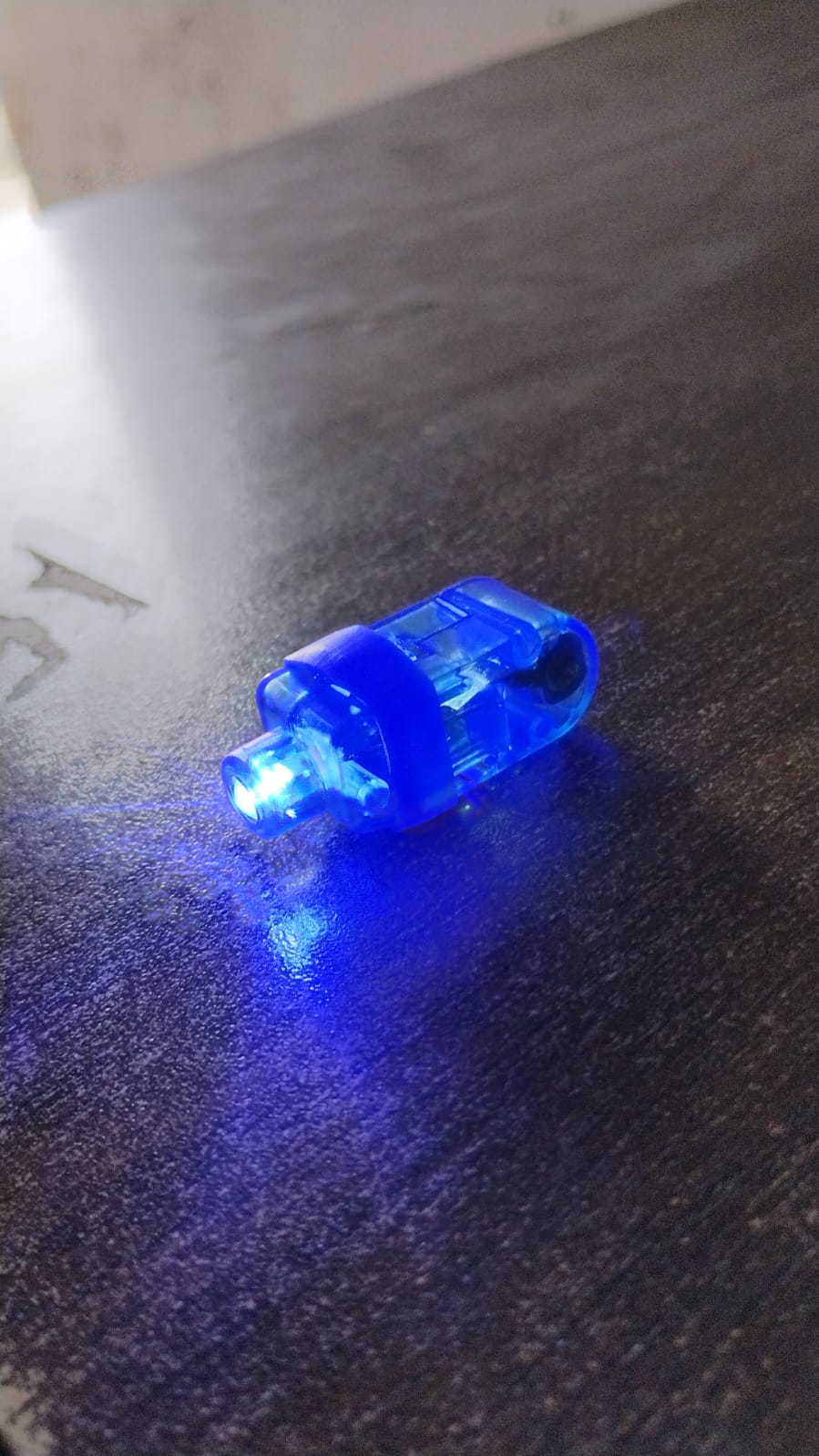 Light up Finger Tips, Clear Mini Rings, LED Glow Ring with Elastic Band (2 Pc)