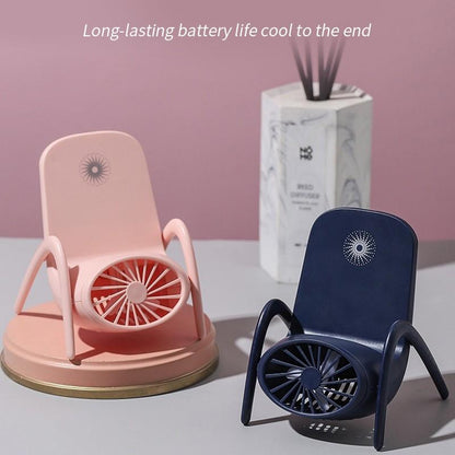 Portable Mobile Phone Holder Fan Ã¢â‚¬â€œ Handheld, Multi-Function (Battery Not Include)