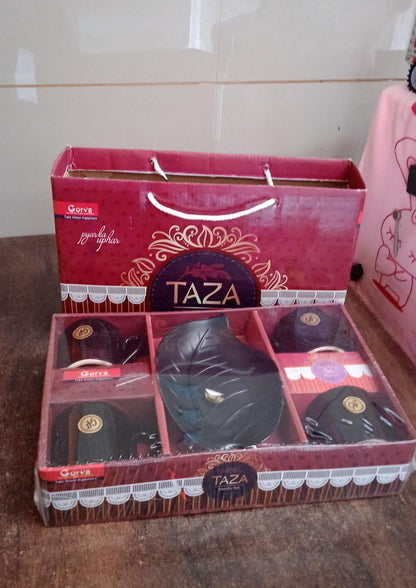 Crysta Ceramic Tea Cups With Plastic tray Environmental Friendly Festival for Milk Cup, Coffee Cup, Tea Cup, Breakfast Cup,Ã‚Â Drinking Mug or Outdoor for Household Gift For Birthday (5 Pcs Set)