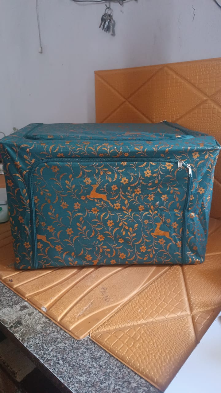 Zippered Closet Storage Box with Lid, With Window (50Ãƒâ€”40 Cm / 1 Pc)