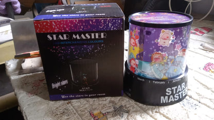 LED Projector Night Light Ã¢â‚¬â€œ 3 Battery Lamps with Rotating Music, Ideal for Kids & Home Decor (1 Pc, Battery Not Included)