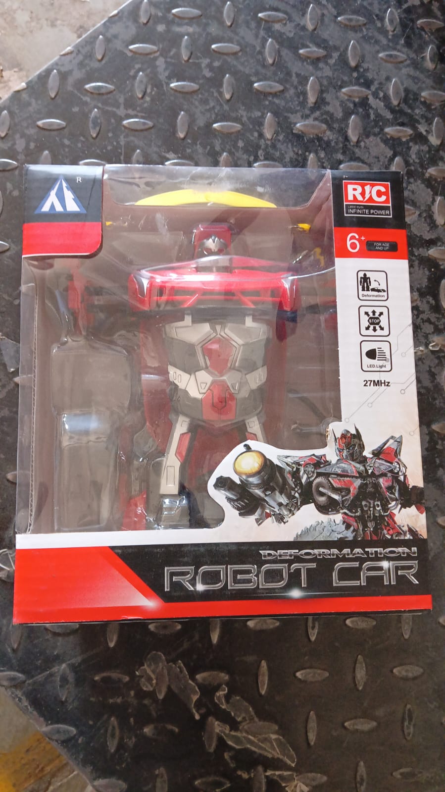 2 In 1 Automatic Robot Converted Remote Control Car With Light Scale 360Ã‚Â°Drifting Deformation Robot Car Toy Kids Boys, Robot ConvertÃ‚Â Unique Toy For Boys (1 Pc)