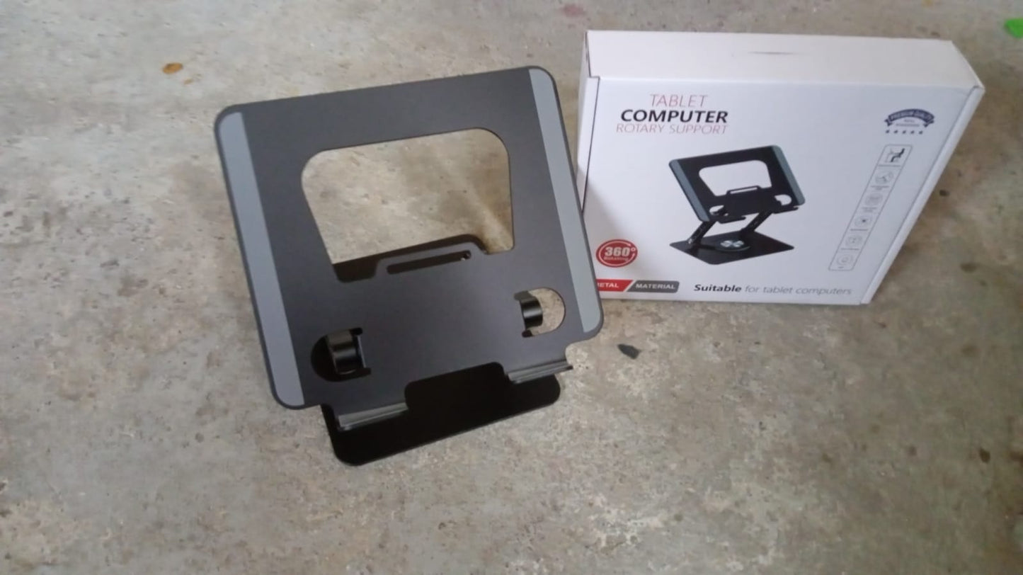 Aluminum Alloy 360Ã‚Â°Rotating Bracket, Adjustable Laptop Stand, Portable Foldable Ergonomic Laptop Support