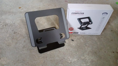 Aluminum Alloy 360Ã‚Â°Rotating Bracket, Adjustable Laptop Stand, Portable Foldable Ergonomic Laptop Support