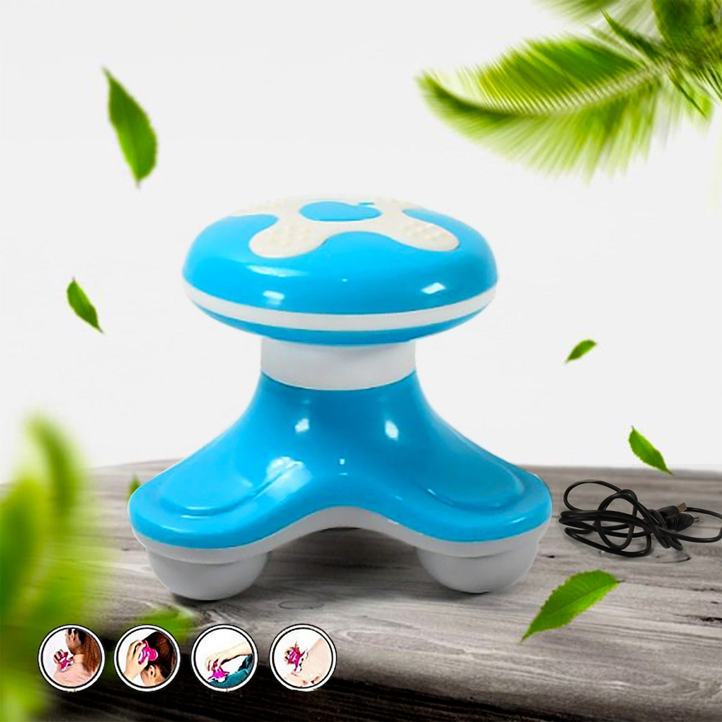 Triangle USB Mini Massager Ã¢â‚¬â€œ Multifunction, Automatic Switch, Fatigue Relief (1 Pc/ Battery Not Included)