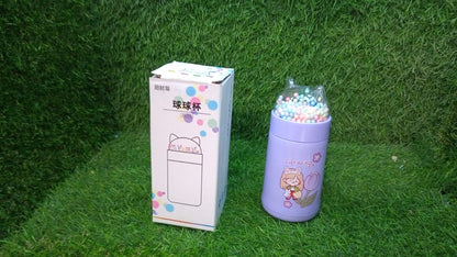 Stylish glass bottle for childrenâ€™s daily use.
