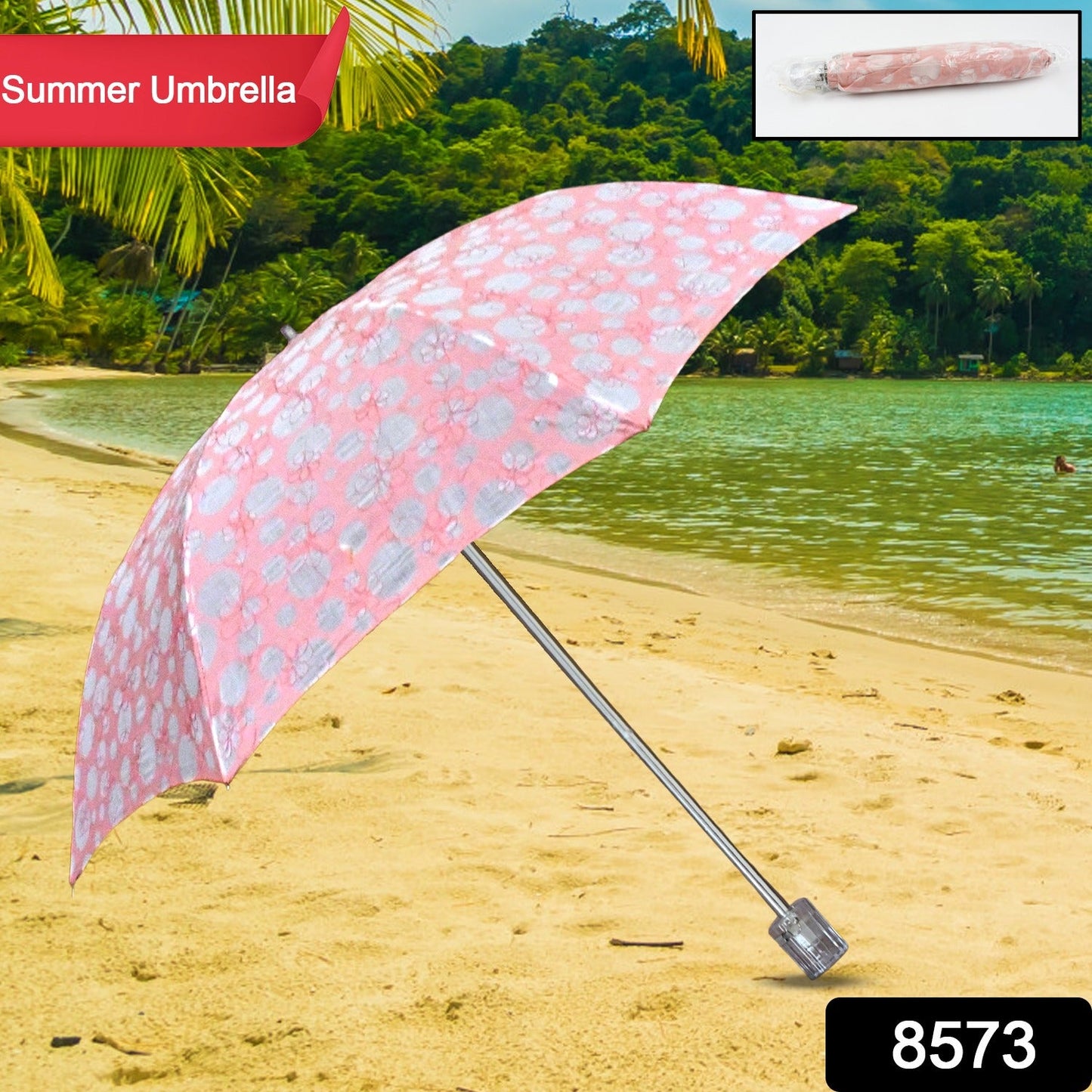 3-FoldÃ‚Â Umbrella Summer Sun Protection Foldable Cute UmbrellaÃ‚Â || UV Protection Sun Umbrella || Travel Accessories || Umbrella for Children, Girls, and Boys (1 Pc)