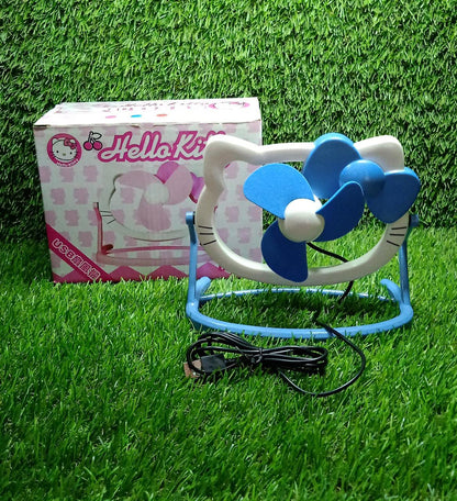 Hello Kitty Cute Mini USB Desktop Fan Ã¢â‚¬â€œ Bright Color, Personal Desk Fan (Battery Not Included)
