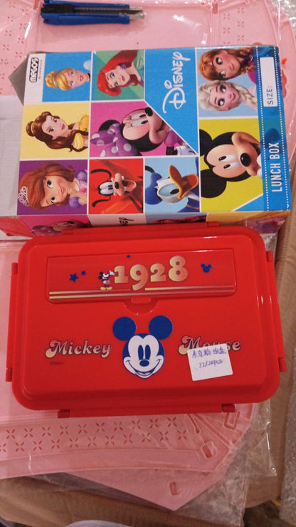 Cartoon Printed 4Ã‚Â Compartment Insulated Lunch Box Stainless Steel |Tiffin Box for Boys, Girls, School & Office MenÃ‚Â for Microwave  Freezer SafeÃ‚Â Adult Children Food Container (1 Pc)