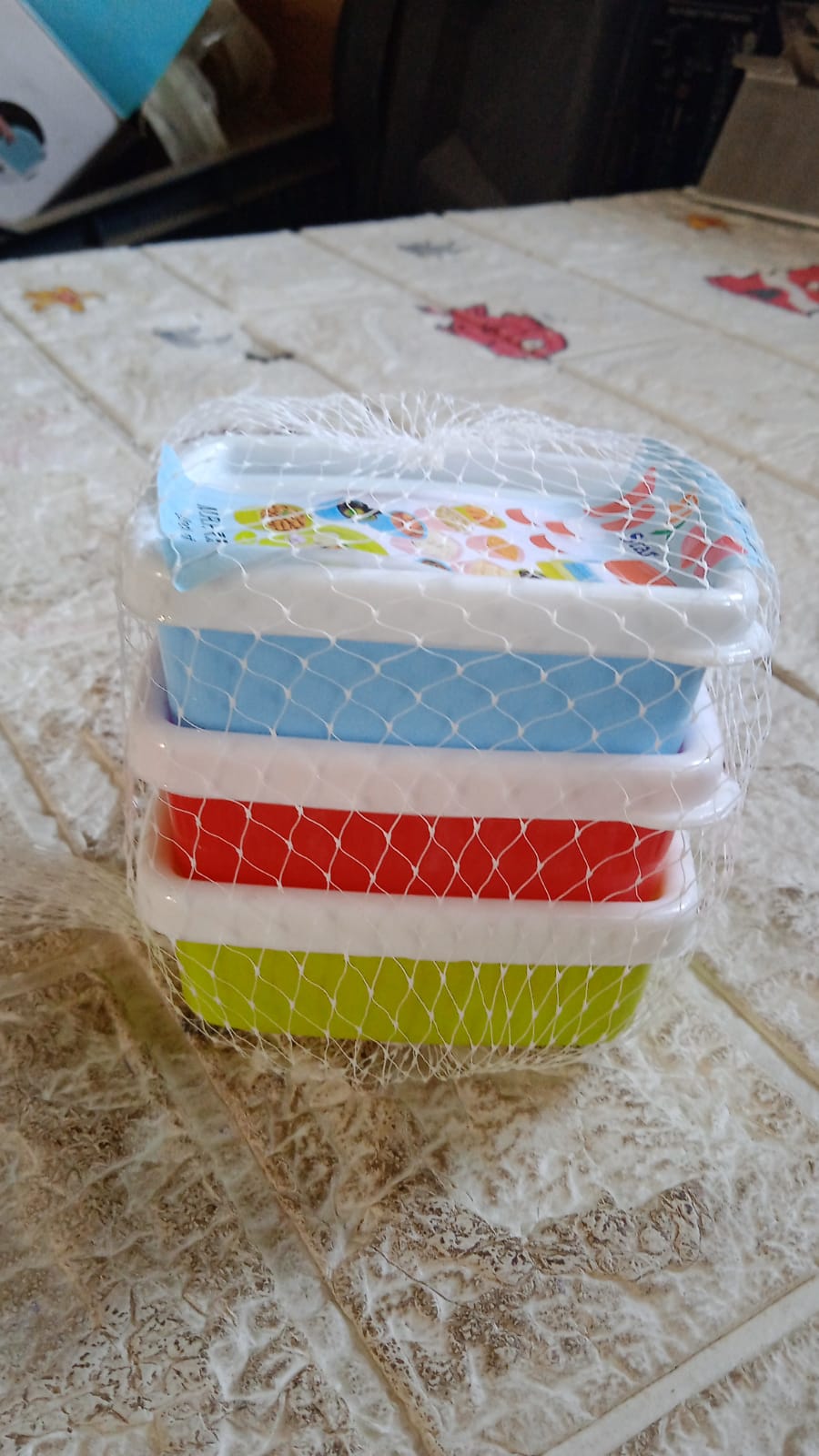 3-Piece Multicolor Airtight Container Set Ã¢â‚¬â€œ Rectangular Food & Fridge Storage