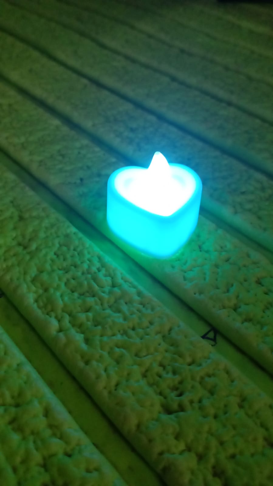 LED Tealights, Smokeless Plastic Decorative Candles (Pack Of 2 / Multicolor)