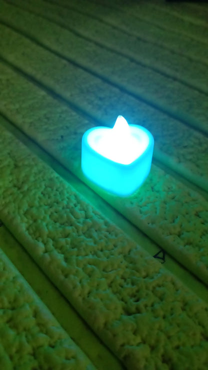 LED Tealights, Smokeless Plastic Decorative Candles (Pack Of 2 / Multicolor)