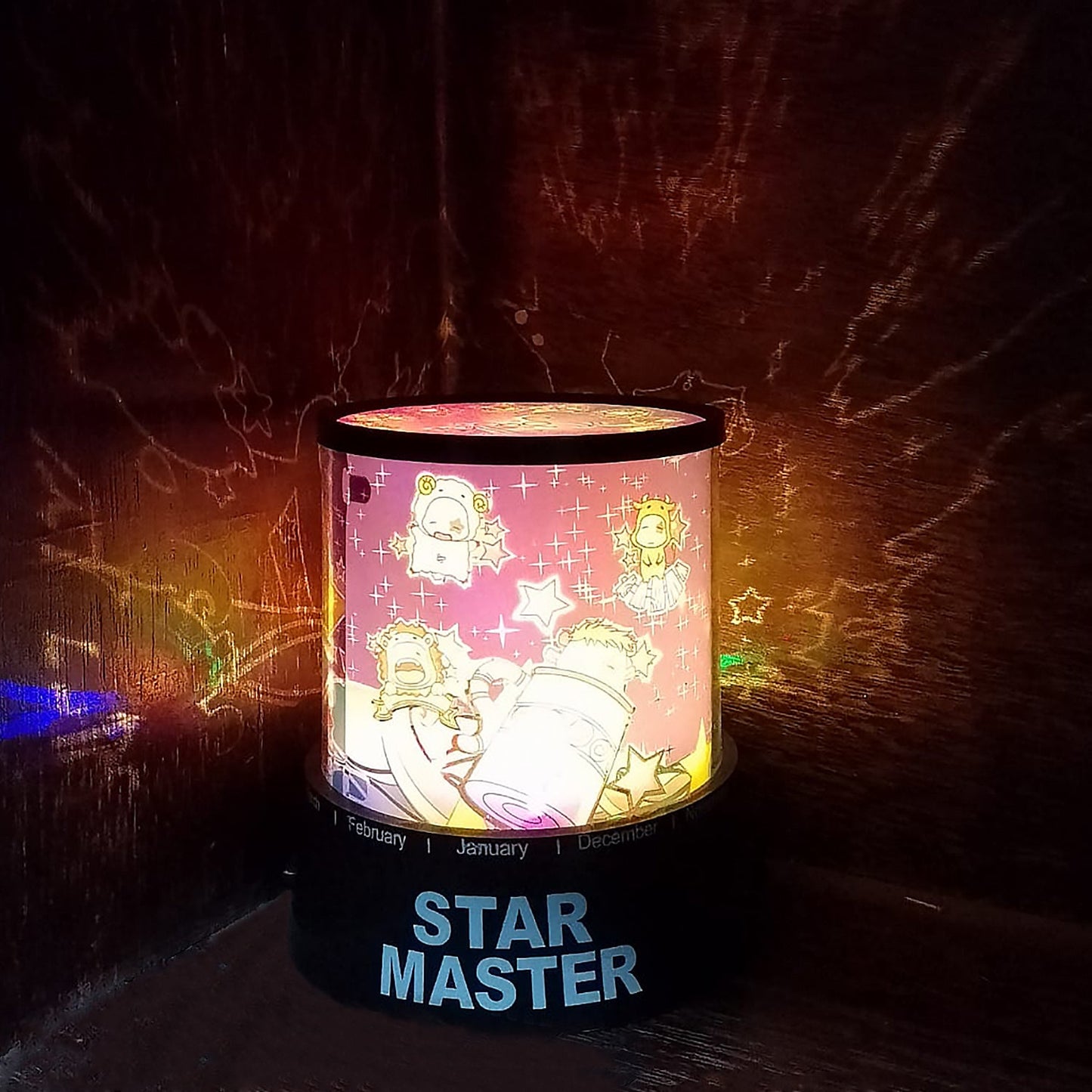 LED Projector Night Light Ã¢â‚¬â€œ 3 Battery Lamps with Rotating Music, Ideal for Kids & Home Decor (1 Pc, Battery Not Included)