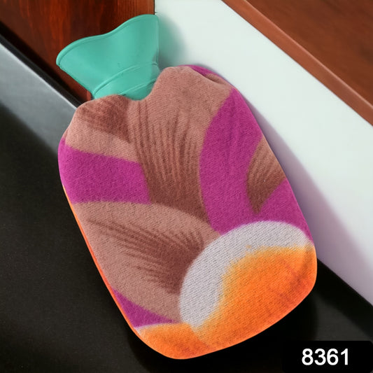 Hot Water Bottle Bag With Cover (1 Pc  Mix Design  Color  250 Ml Approx)