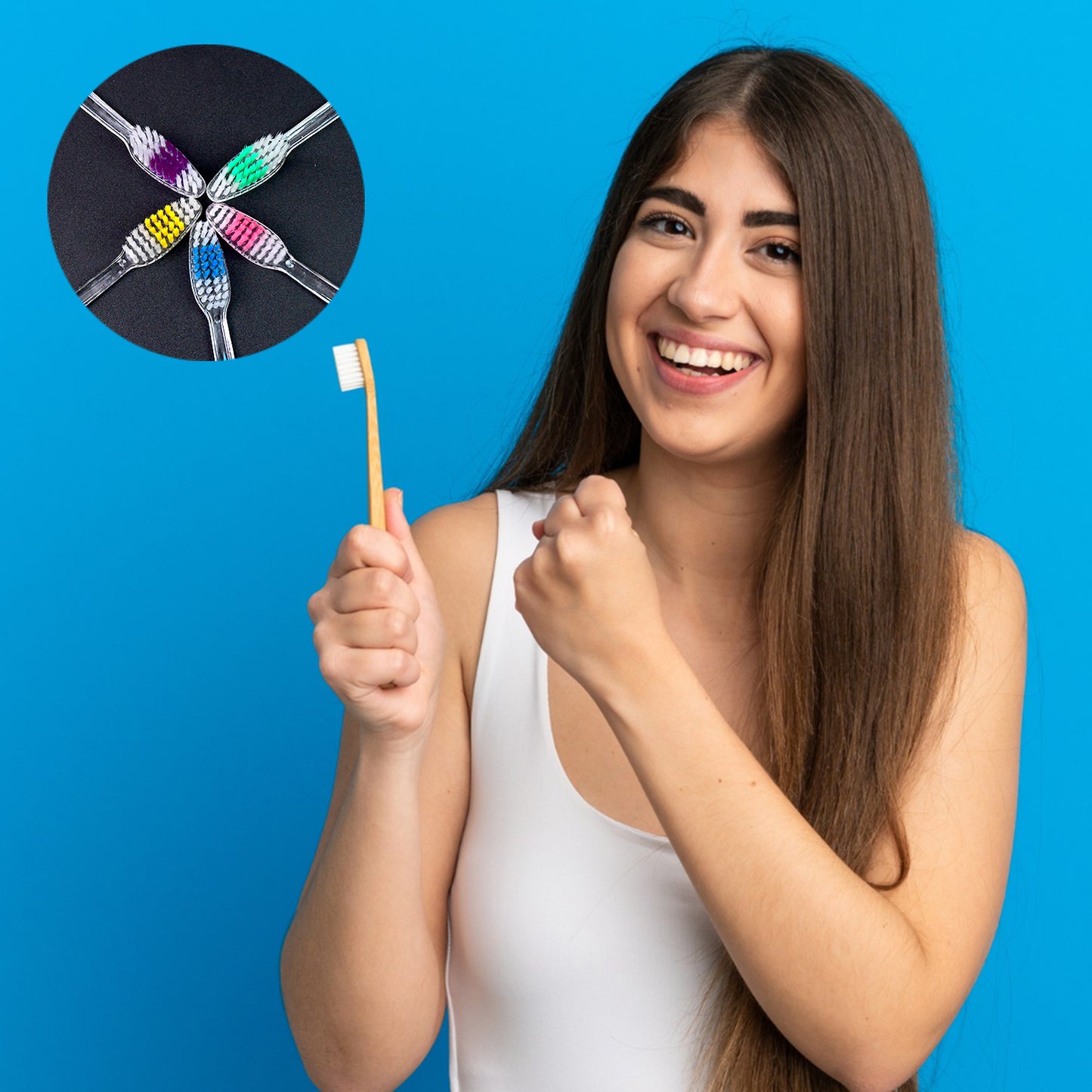 Premium Plastic Toothbrush (2 Pc  Mix Color)