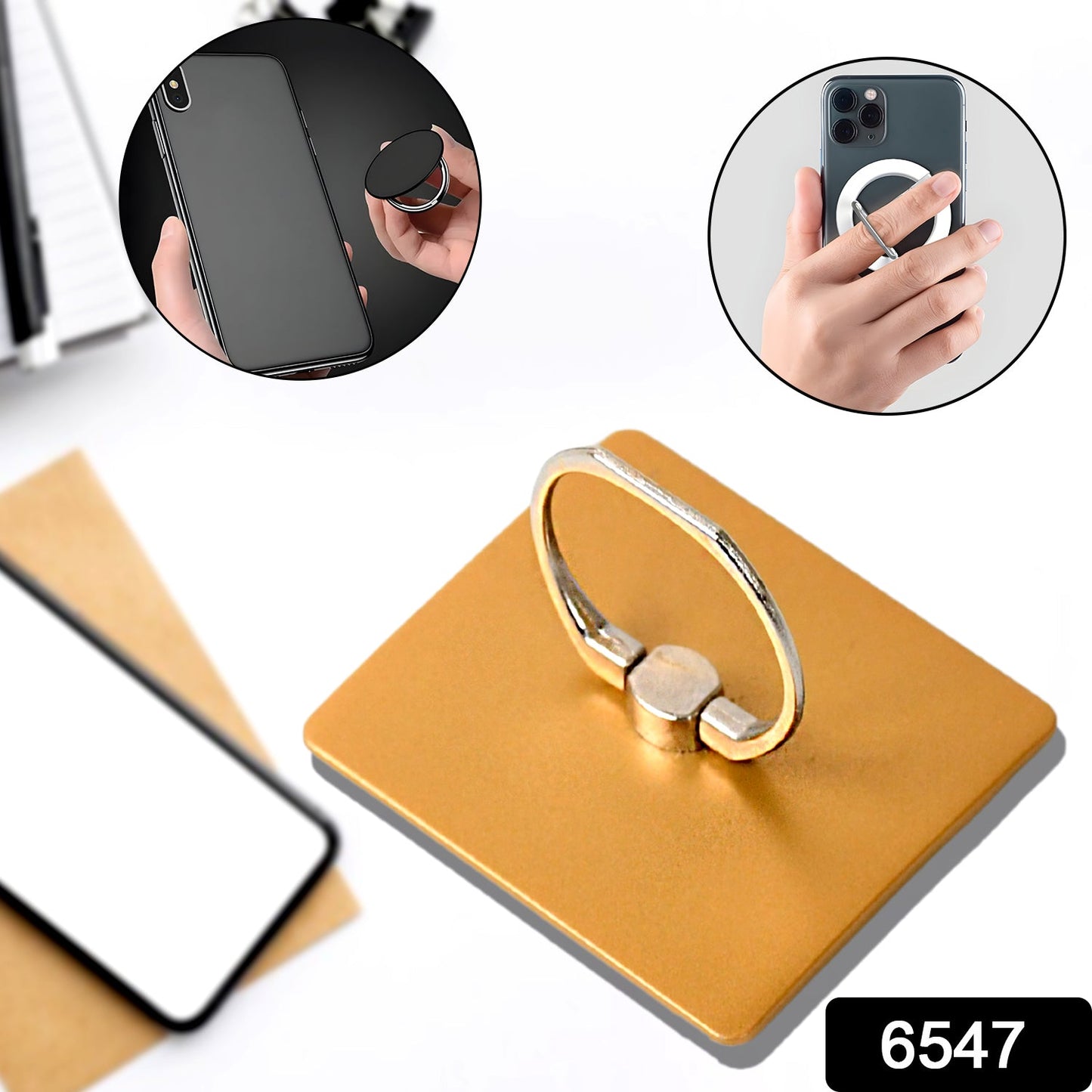 Phone ring holder with 360Â° rotation