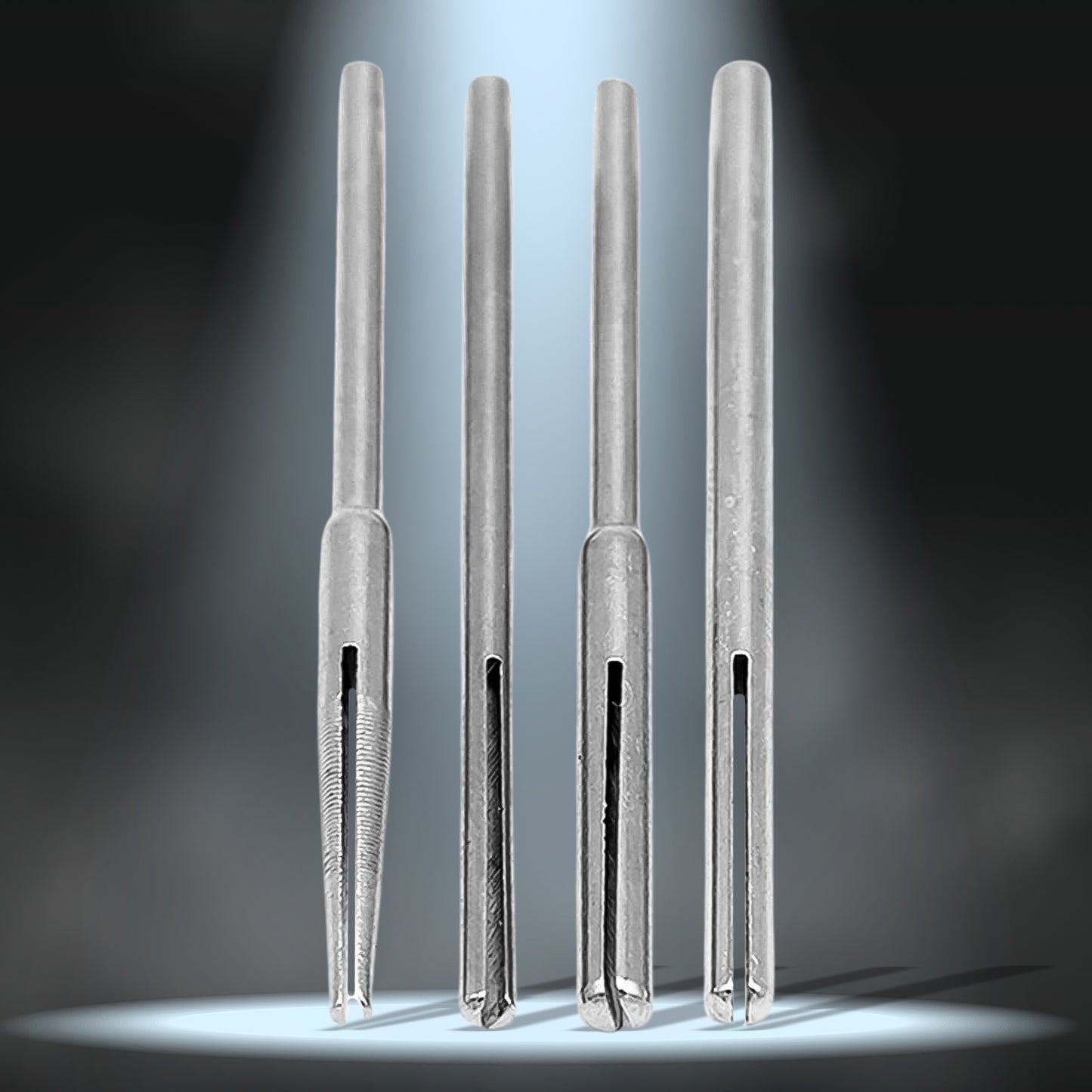 Sandpaper Clamp 3 Mm Split Mandrels Long Abrasive Holder (4 Pcs Set)